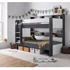 Buy Oliver Grey and White Storage Bunk Bed – Single | Built-In Shelves & Reversible Ladder, Colour: Grey and White, Size: Single (3ft), Item Width: 125.1, 4 from Furnituretta