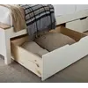Buy Chester White Bed – Double Size | Oak & White Bed Frame with Optional Storage Drawers, Colour: White, Size: Double (4ft6), Item Width: 150.8, 6 from Furnituretta
