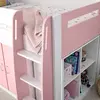 Buy Lacy Pink Storage Mid Sleeper Bed – Single | Smart Storage & Reversible Ladder, Colour: Pink, Size: Single (3ft), Item Width: 112.6, 7 from Furnituretta