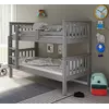 Buy Carra Grey Bunk Bed Single, Colour: Grey, Size: Single (3ft), Item Width: 109.1 from Furnituretta