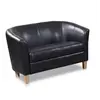 Buy Claridon 2 Seater Sofa PU Black, Colour: Black from Furnituretta