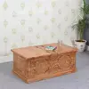 Buy Artwork Mango Wood Coffee Table & Blanket Box from Furnituretta