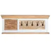 Buy Alfie Wooden Wall Coat Hanger with Hooks, 2 from Furnituretta