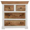 Buy Alfie Solid Mango Wood 4 Chest Of Drawers, 3 from Furnituretta