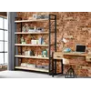 Buy Cosmo Industrial Large Open Bookcase – Eco-Friendly Handcrafted Mango Wood & Reclaimed Metal Design, 2 from Furnituretta