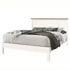 Buy Ascot Double Bed: Sleek & Durable, Colour: White, Size: 4ft 6/Double, Item Width: 143 from Furnituretta