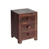 Buy Toko Dark Mango 3 Drawer Bedside from Furnituretta
