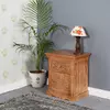 Buy Artwork Mango Wood Bedside Table With Storage from Furnituretta