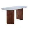 Buy Opal Mango Wood Dining Table 170Cm With Marble Top, 2 from Furnituretta