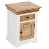 Buy Alfie Solid Mango Wood Bedside Cabinet 1 Drawer + 1 Door, 3 from Furnituretta