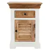 Buy Alfie Solid Mango Wood Bedside Cabinet 1 Drawer + 1 Door, 2 from Furnituretta
