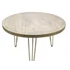 Buy Light Gold Round Dining Table, 4 from Furnituretta