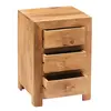 Buy Toko Light Mango 3 Drawer Bedside, 2 from Furnituretta
