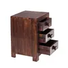 Buy Toko Dark Mango 3 Drawer Bedside, 2 from Furnituretta