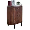 Buy Opal Mango Wood Wide Chest with Marble Top & Metal Legs from Furnituretta