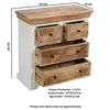 Buy Alfie Solid Mango Wood 4 Chest Of Drawers, 8 from Furnituretta