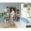 Buy Salsa Open-Door Wardrobe with Shelves and Rail Natural Oak Effect and White, 2 from Furnituretta