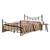 Buy Surrey Double Bed – Sleek Metal Frame in Black, Colour: Black, Size: Double from Furnituretta