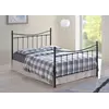 Buy Alderley Metal King Size Bed in Black - Perfect for Modern Bedrooms, Colour: Black, Size: 5ft/King , Item Width: 155, 4 from Furnituretta