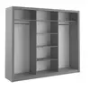Buy Arti AR-02 Sliding Door Wardrobe Grey Matt 250cm, Colour: Grey Matt, Item Width: 250, 7 from Furnituretta