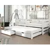 Buy Wooden Double Bed Senso with Trundle and Storage White Matt, Colour: White Matt, Mattresses: Without Mattresses, 7 from Furnituretta