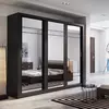 Buy Arti AR-02 Sliding Door Wardrobe Black Matt 250cm, Colour: Black Matt, Item Width: 250 from Furnituretta