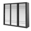 Buy Arti AR-02 Sliding Door Wardrobe Black Matt 250cm, Colour: Black Matt, Item Width: 250, 6 from Furnituretta