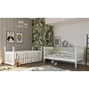Buy Wooden Bunk Bed Konrad White Matt with Cot Bed, Colour: White Matt, Mattresses: Bonnell Mattresses, 10 from Furnituretta