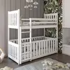 Buy Cris Wooden Bunk Bed with Cot – White Matt | Safe & Convertible Kids Sleeping Solution, Colour: White Matt, Mattresses: Foam Mattresses, 5 from Furnituretta