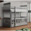Buy Cris Wooden Bunk Bed with Cot – Grey Matt | Safe & Convertible Kids Sleeping Solution, Colour: Grey Matt, Mattresses: Without Mattresses, 5 from Furnituretta