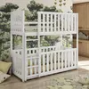 Buy Wooden Bunk Bed Konrad White Matt with Cot Bed, Colour: White Matt, Mattresses: Bonnell Mattresses, 5 from Furnituretta