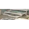 Buy Wooden Double Bed Senso with Trundle and Storage White Matt, Colour: White Matt, Mattresses: Foam/Bonnell Mattresses, 10 from Furnituretta