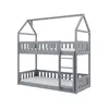 Buy Wooden Bunk Bed Pola Grey, Colour: Grey, Mattress Option: Foam Mattresses, 6 from Furnituretta