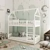 Buy Wooden Bunk Bed Pola White, Colour: White, Mattress Option: Foam/Bonnell Mattresses, 5 from Furnituretta