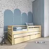 Buy Wooden Double Bed Senso with Trundle and Storage Pine, Colour: Pine, Mattresses: Without Mattresses from Furnituretta