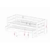 Buy Wooden Double Bed Senso with Trundle and Storage White Matt, Colour: White Matt, Mattresses: Foam Mattresses, 5 from Furnituretta