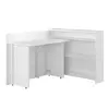 Buy Work Concept Convertible Hidden Desk with Storage White Matt, Colour: White Matt, Side: Left, Item Width: 115 from Furnituretta