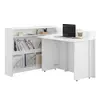 Buy Work Concept Convertible Hidden Desk with Storage White Matt, Colour: White Matt, Side: Right, Item Width: 115, 8 from Furnituretta