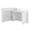 Buy Work Concept Convertible Hidden Desk with Storage White Matt, Colour: White Matt, Side: Right, Item Width: 115 from Furnituretta