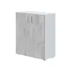 Buy Alford 2 Door Wide Universal Wall Storage Cupboard Grey and White, 4 from Furnituretta