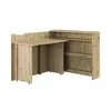 Buy Work Concept Convertible Hidden Desk with Storage Oak Artisan, Colour: Oak Artisan, Side: Left, Item Width: 115 from Furnituretta