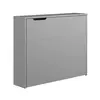 Buy Work Concept Convertible Hidden Desk with Storage Grey Matt, Colour: Grey Matt, Side: Left, Item Width: 115, 5 from Furnituretta