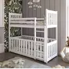 Buy Cris Wooden Bunk Bed with Cot – White Matt | Safe & Convertible Kids Sleeping Solution, Colour: White Matt, Mattresses: Foam Mattresses, 6 from Furnituretta
