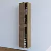 Buy Potton Tall 2 Door Wall Mounted Floating Bathroom Storage Cupboard Nordic Oak Effect from Furnituretta