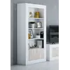 Buy Marlow Tall Bookcase White and Wood Effect, 2 from Furnituretta