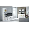 Buy Marlow TV Unit White and Wood Effect, 3 from Furnituretta