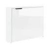 Buy Work Concept Convertible Hidden Desk with Storage White Gloss, Colour: White Gloss, Side: Left, Item Width: 115, 5 from Furnituretta