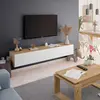Buy Rugeley Nordic Oak & White Floating TV Unit, 4 from Furnituretta