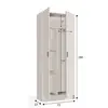 Buy Storage Multi-Purpose Cupboard – White Matt Finish with 2 Doors, 3 from Furnituretta