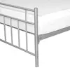 Buy Davina Single Metal Bed – Elegant Silver Frame, 2 from Furnituretta